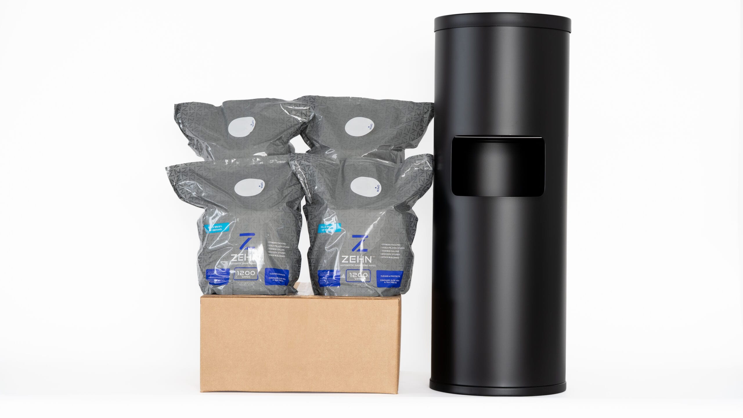 Matte Black Trash Can Dispenser