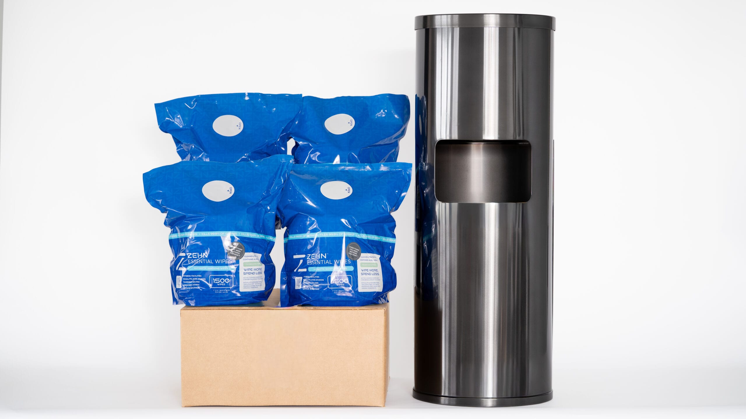 Gloss Black Trash Can Dispenser