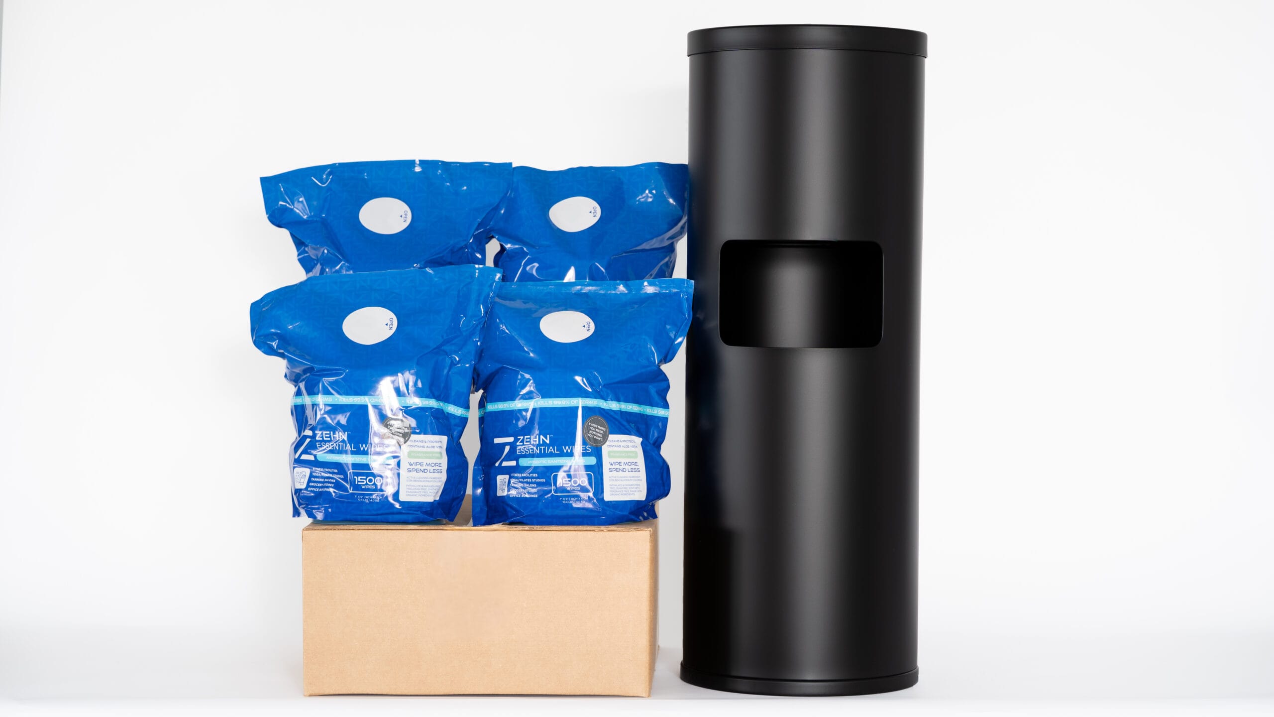 Matte Black Trash Can Dispenser