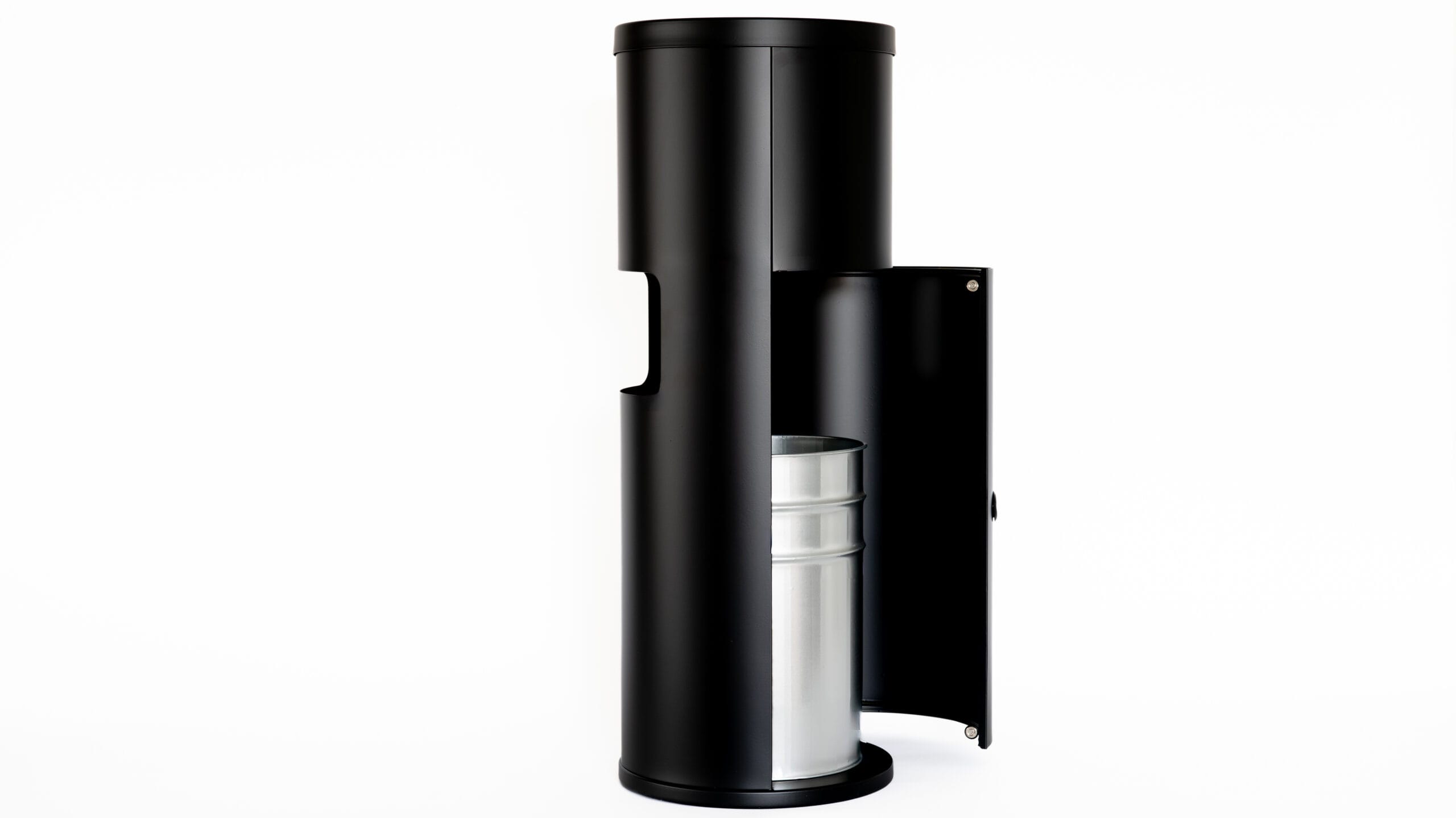 Matte Black Trash Can Dispenser