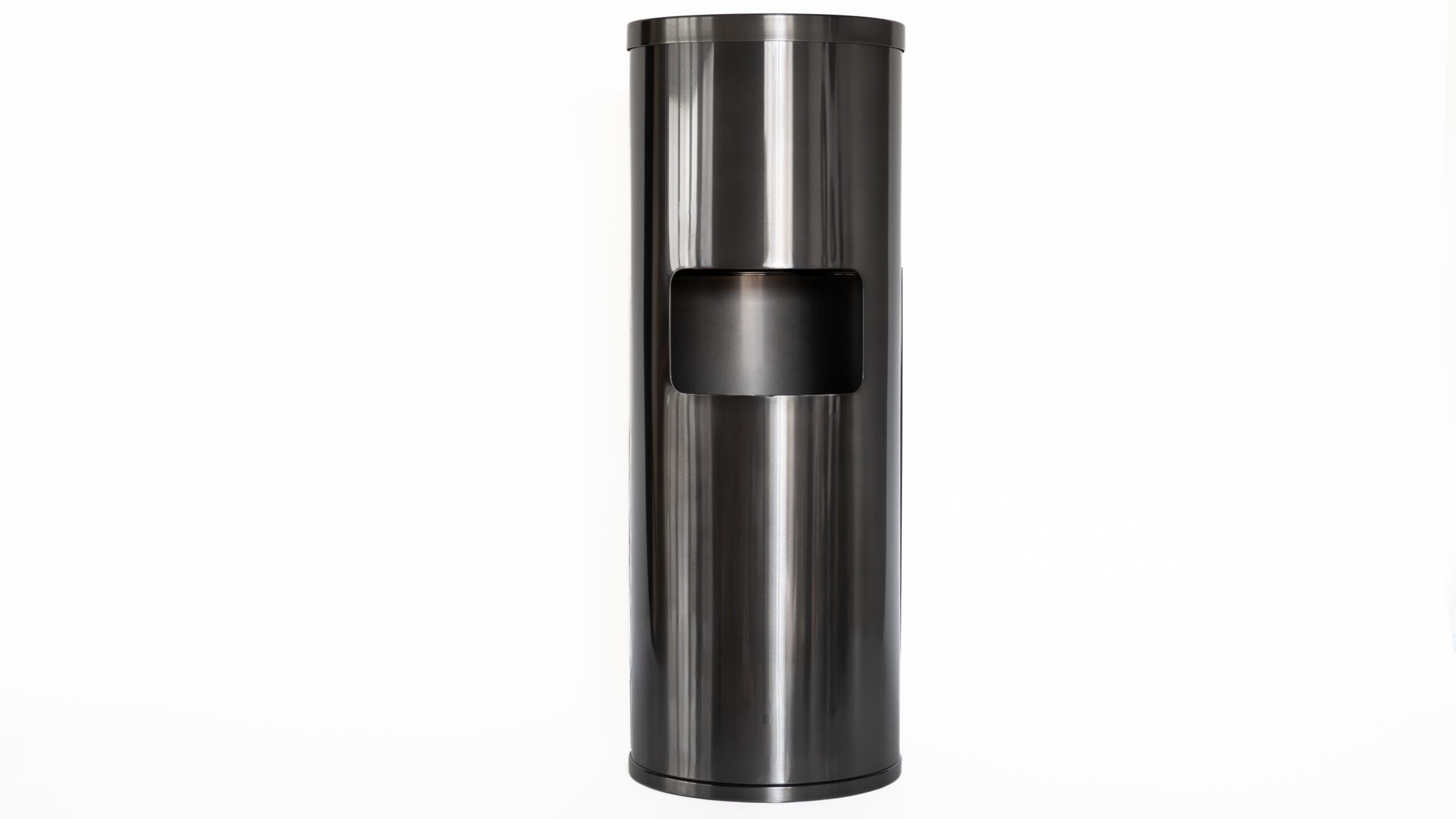 Gloss Black Trash Can Dispenser
